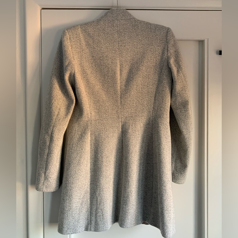 Zara Basic Women’s Pea Coat Herringbone - image 5